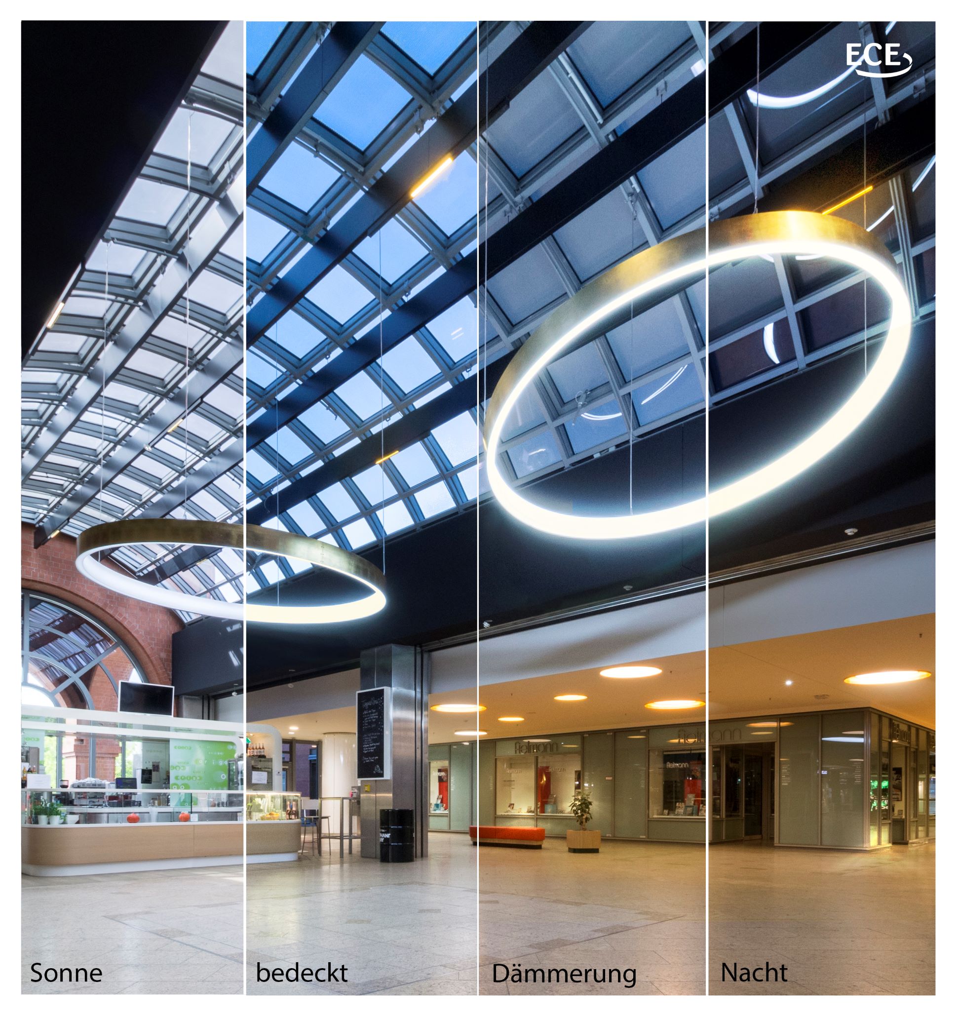 Orientierungs- und Akzentbeleuchtung im Einkaufscenter PEP München-Neuperlach